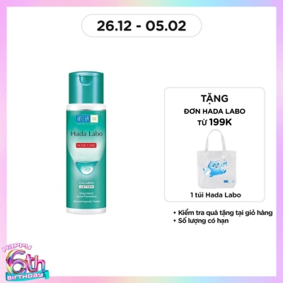 HADA LABO Dung Dịch Dưỡng Ẩm Hada Labo Ngăn Ngừa Mụn Acne Care Calming Lotion 170ml