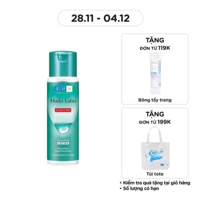 HADA LABO Dung Dịch Dưỡng Ẩm Hada Labo Ngăn Ngừa Mụn Acne Care Calming Lotion 170ml