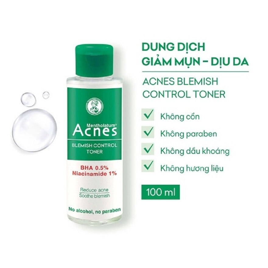 Dung Dịch Acnes Giảm Mụn Dịu Da Blemish Control Toner 100ml