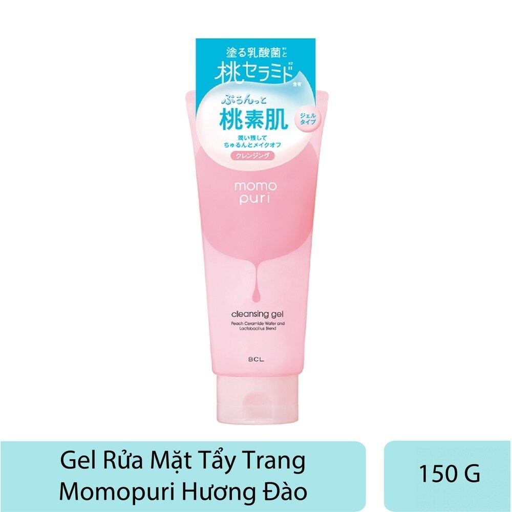 Sữa Rửa Mặt Tẩy Trang Dạng Gel Momopuri Hương Đào Cleansing Gel 150g