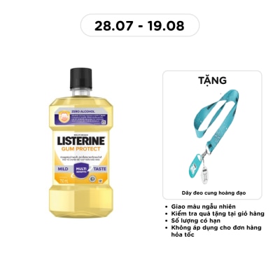 LISTERINE - Nước Súc Miệng Listerine Gum Care Giúp Nướu Chắc Khỏe Vị Gừng Thảo Mộc 750ml image