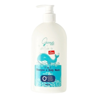 GENNIE Dầu Tắm Gội Toàn Thân Gennie Kids 2in1 Cho Em Bé 400ml