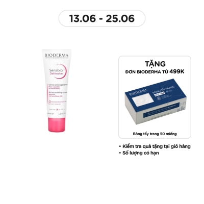 BIODERMA Kem Dưỡng Ẩm Bioderma Làm Dịu Dành Cho Da Nhạy Cảm Sensibio Defensive 40ml
