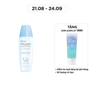 SUNPLAY Skin Aqua Mineral Defense Oil Clear Milk SPF50+ PA++++ 25g
