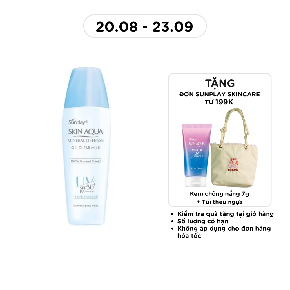 Skin Aqua Mineral Defense Oil Clear Milk SPF50+ PA++++ 25g image