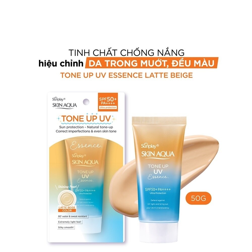 Skin Aqua Tone Up UV Essence Latte Beige SPF50+ PA++++ 50g