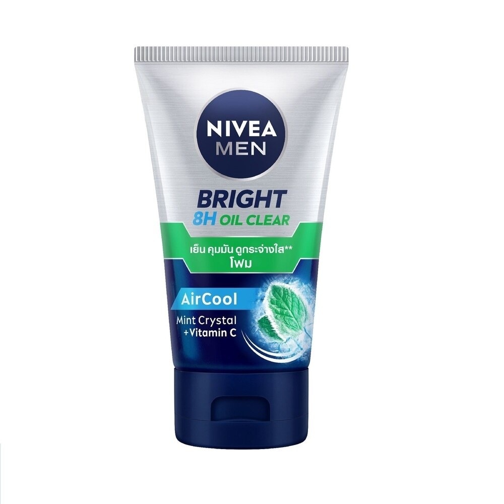 Sữa Rửa Mặt Nivea Men Sạch Nhờn Mát Lạnh Bọt Mịn Bright 8H Oil Clear 100g