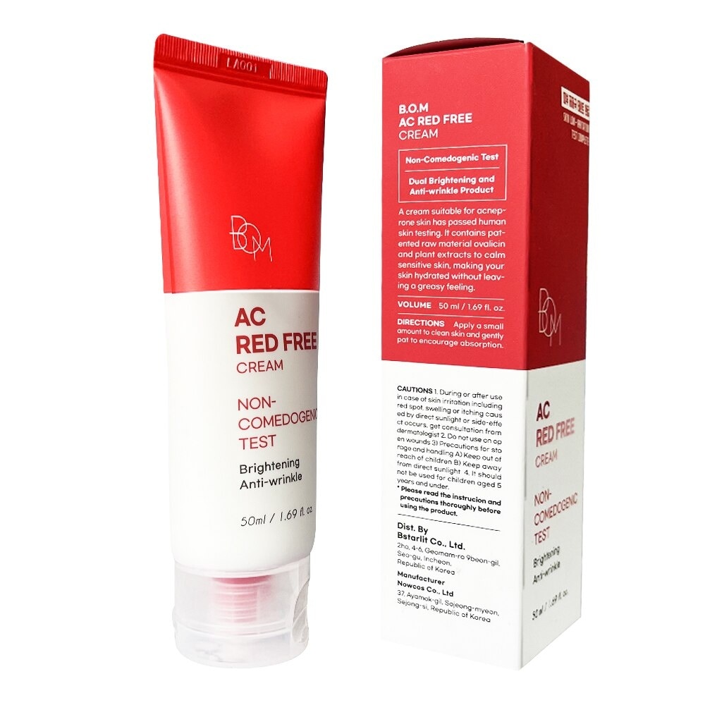 Kem Dưỡng Bom Ac Red Free Sáng Da Ngừa Mụn Cream 50ml