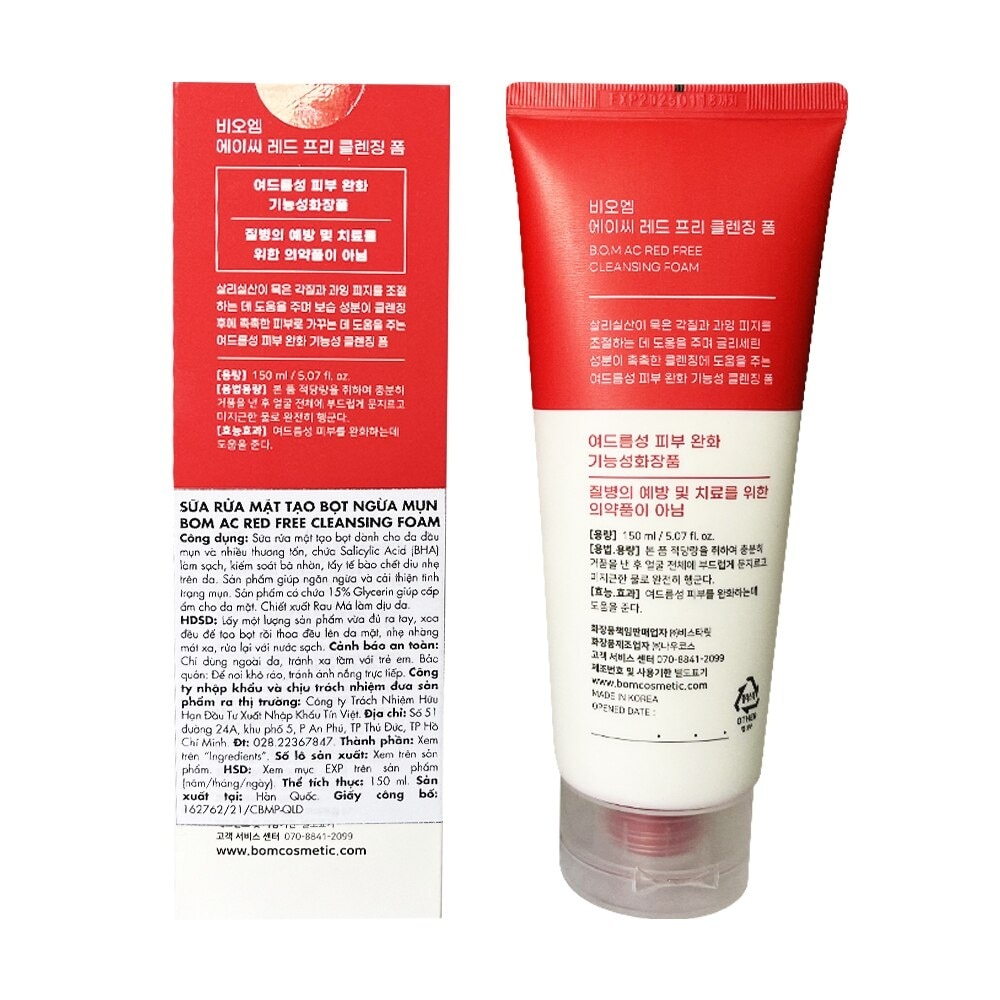 AC Red Free Cleansing Foam 150ml