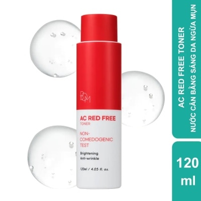 BOM Nước Cân Bằng Bom Ac Red Free Sáng Da Ngừa Mụn Toner 120ml