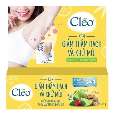 CLÉO Kem Giảm Thâm Nách và Khử Mùi Cléo Dưỡng Da Sáng Mịn và Thơm Mát 35g