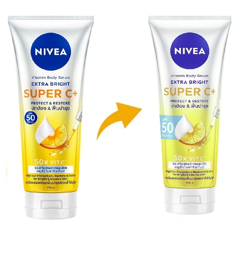 Tinh Chất Dưỡng Thể Nivea Vitamin Body Serum Extra Bright Super C+ 170ml