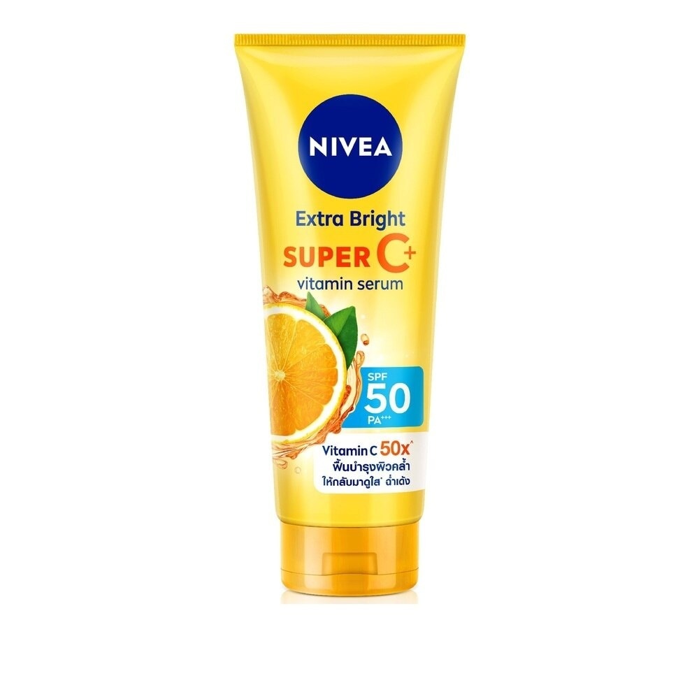 Tinh Chất Dưỡng Thể Nivea Sáng Da Extra Bright Super C+ Vitamin Serum SPF50 PA+++ 320ml