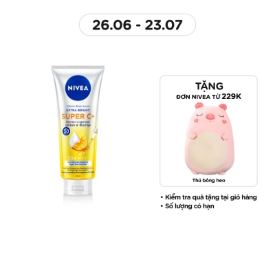 NIVEA Tinh Chất Dưỡng Thể Nivea Vitamin Body Serum Extra Bright Super C+ 300ml