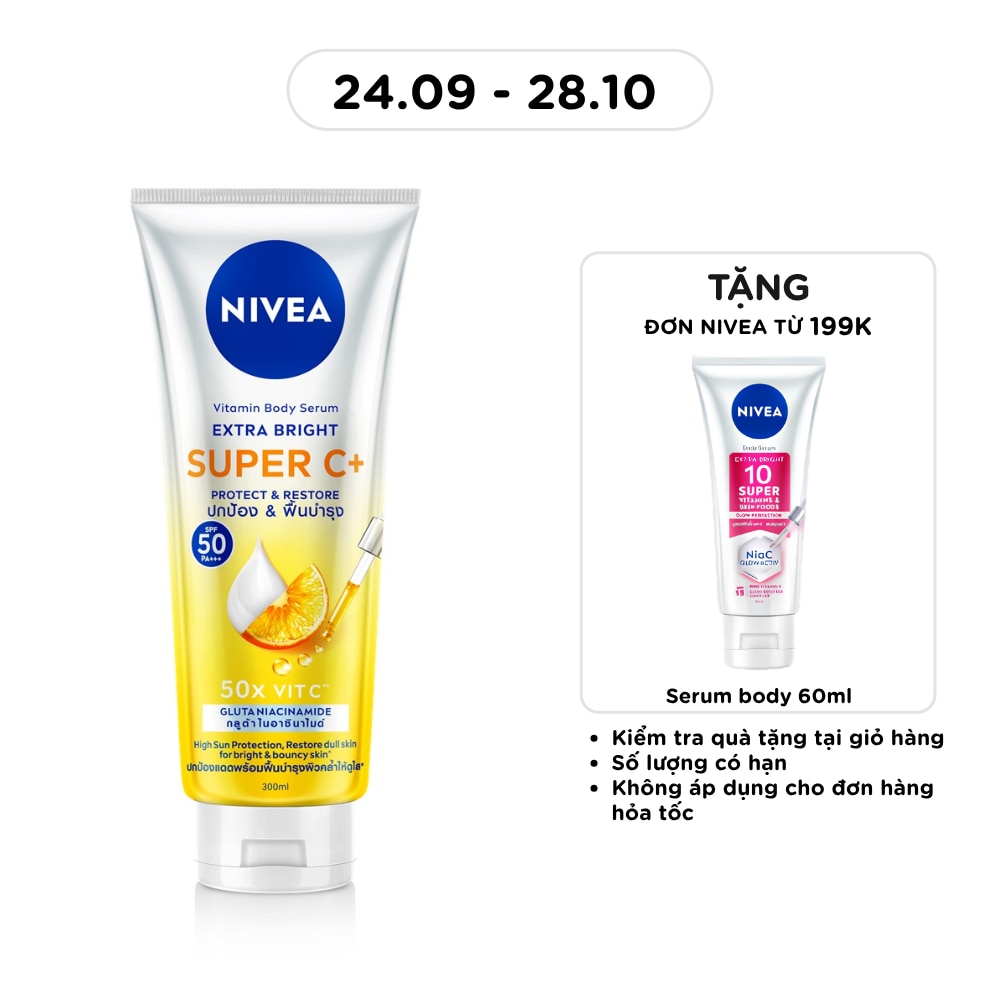 Vitamin Body Serum Extra Bright Super C+ 300ml image