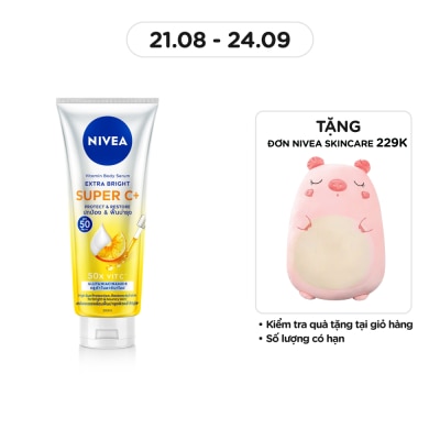 NIVEA Tinh Chất Dưỡng Thể Nivea Vitamin Body Serum Extra Bright Super C+ 300ml
