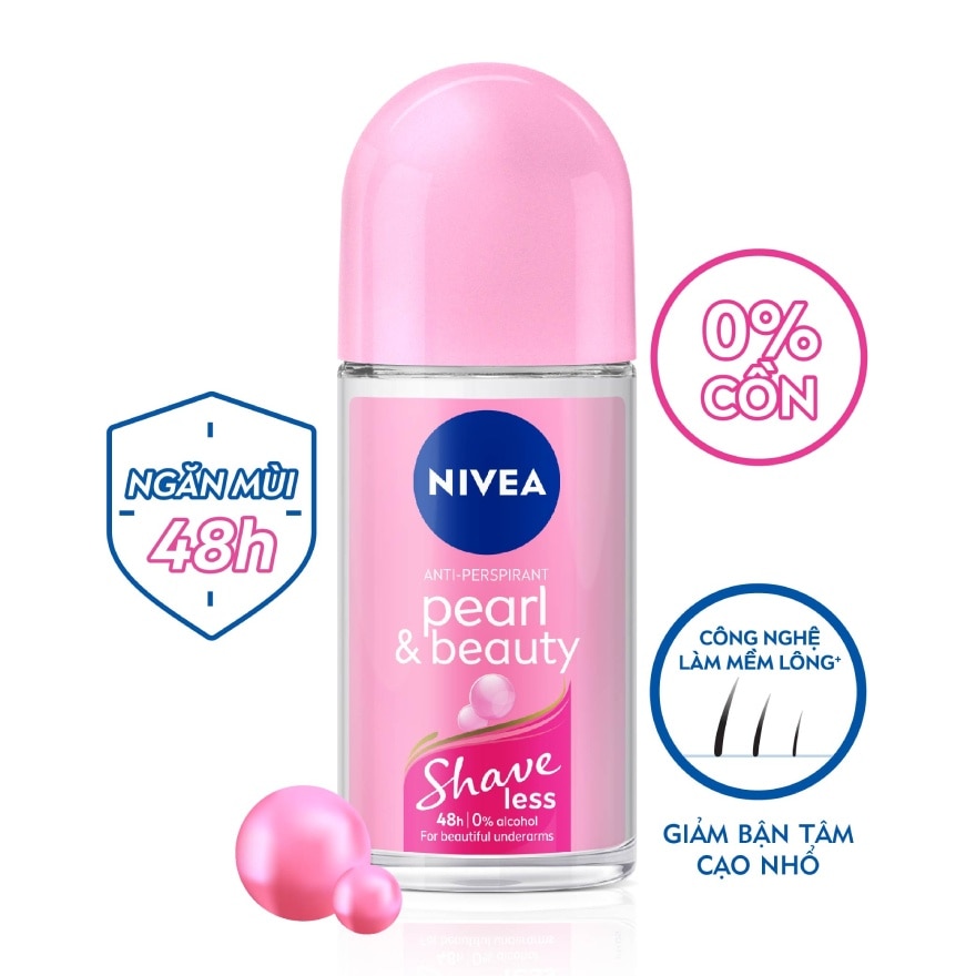 Lăn Ngăn Mùi Nivea Shaveless NgọcTrai Đẹp Quyến Rũ 25ml
