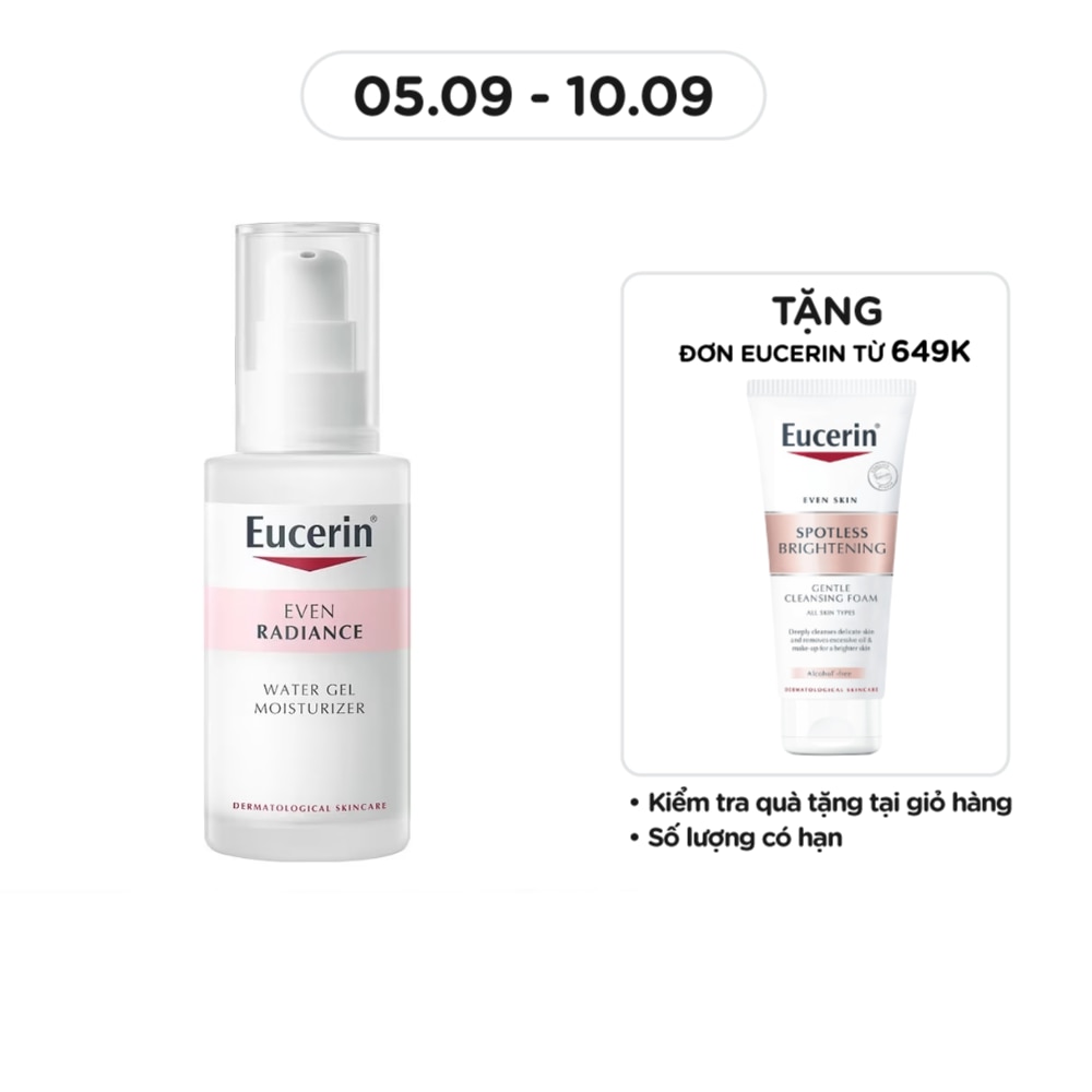 Gel Eucerin Cấp Ẩm Và Dưỡng Sáng Da Even Radiance Water Gel Moisturizer 50ml