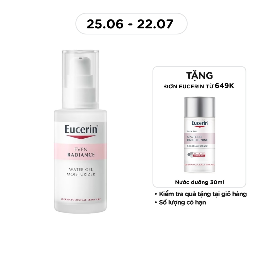 Gel Eucerin Cấp Ẩm Và Dưỡng Sáng Da Even Radiance Water Gel Moisturizer 50ml