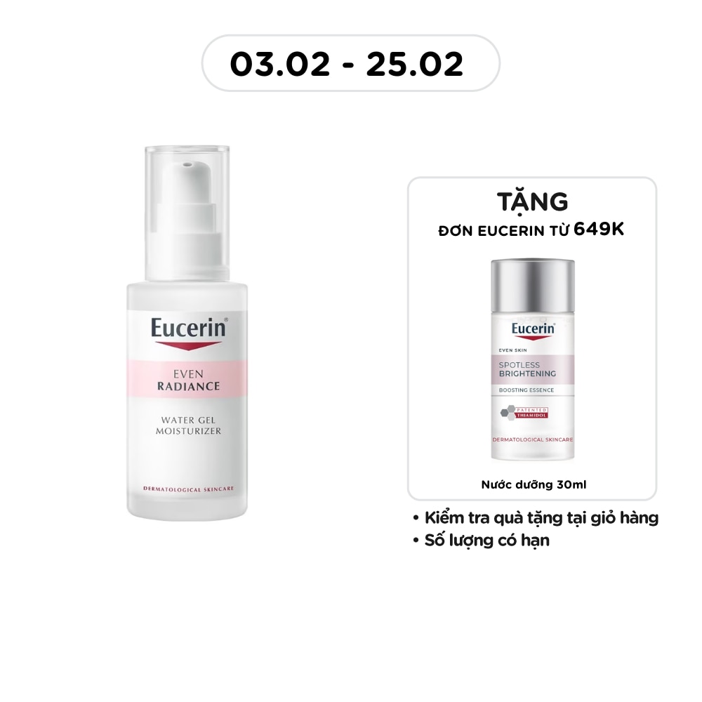 Gel Eucerin Cấp Ẩm Và Dưỡng Sáng Da Even Radiance Water Gel Moisturizer 50ml