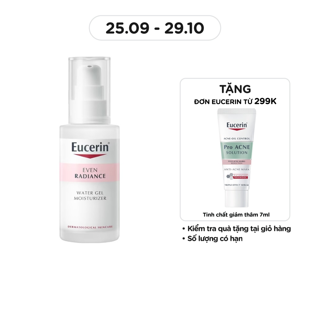 Gel Eucerin Cấp Ẩm Và Dưỡng Sáng Da Even Radiance Water Gel Moisturizer 50ml