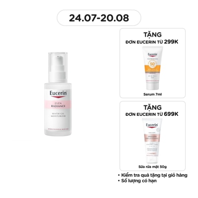 EUCERIN Gel Eucerin Cấp Ẩm Và Dưỡng Sáng Da Even Radiance Water Gel Moisturizer 50ml