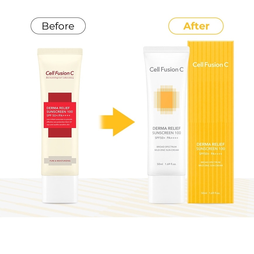 Kem Chống Nắng Cell Fusion C Cho Mọi Loại Da Derma Relief Suncreen 100 SPF 50+/PA++++ 50ml