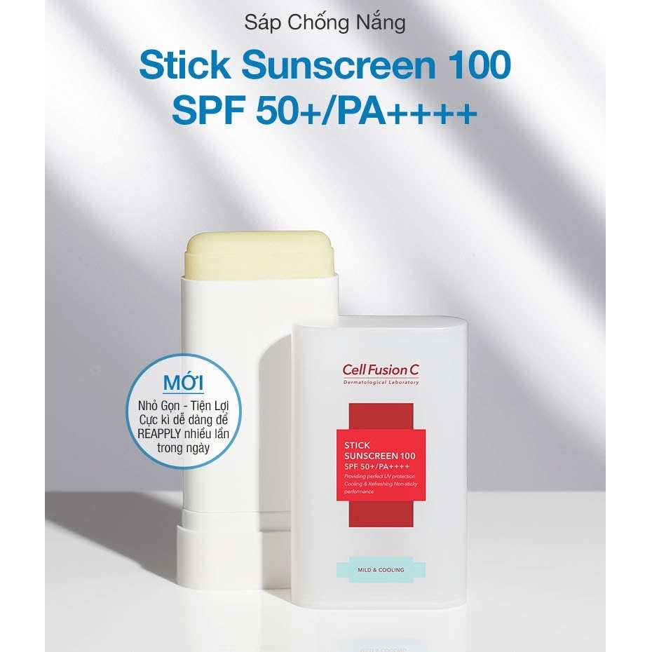 Sáp Chống Nắng Cell Fusion C Dạng Thỏi Cho Mọi Loại Da Stick Sunscreen 100 SPF 50+/PA++++ 19g