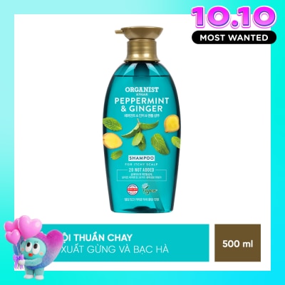 ORGANIST Dầu Gội Organist Nuôi Dưỡng Tóc Chiết Xuất Gừng Và Bạc Hà 500ml image