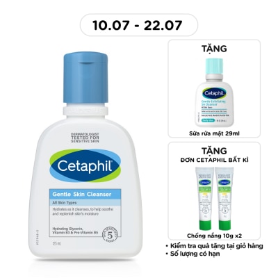 CETAPHIL - Sữa Rửa Mặt Cetaphil Dịu Nhẹ Gentle Skin Cleanser 125ml