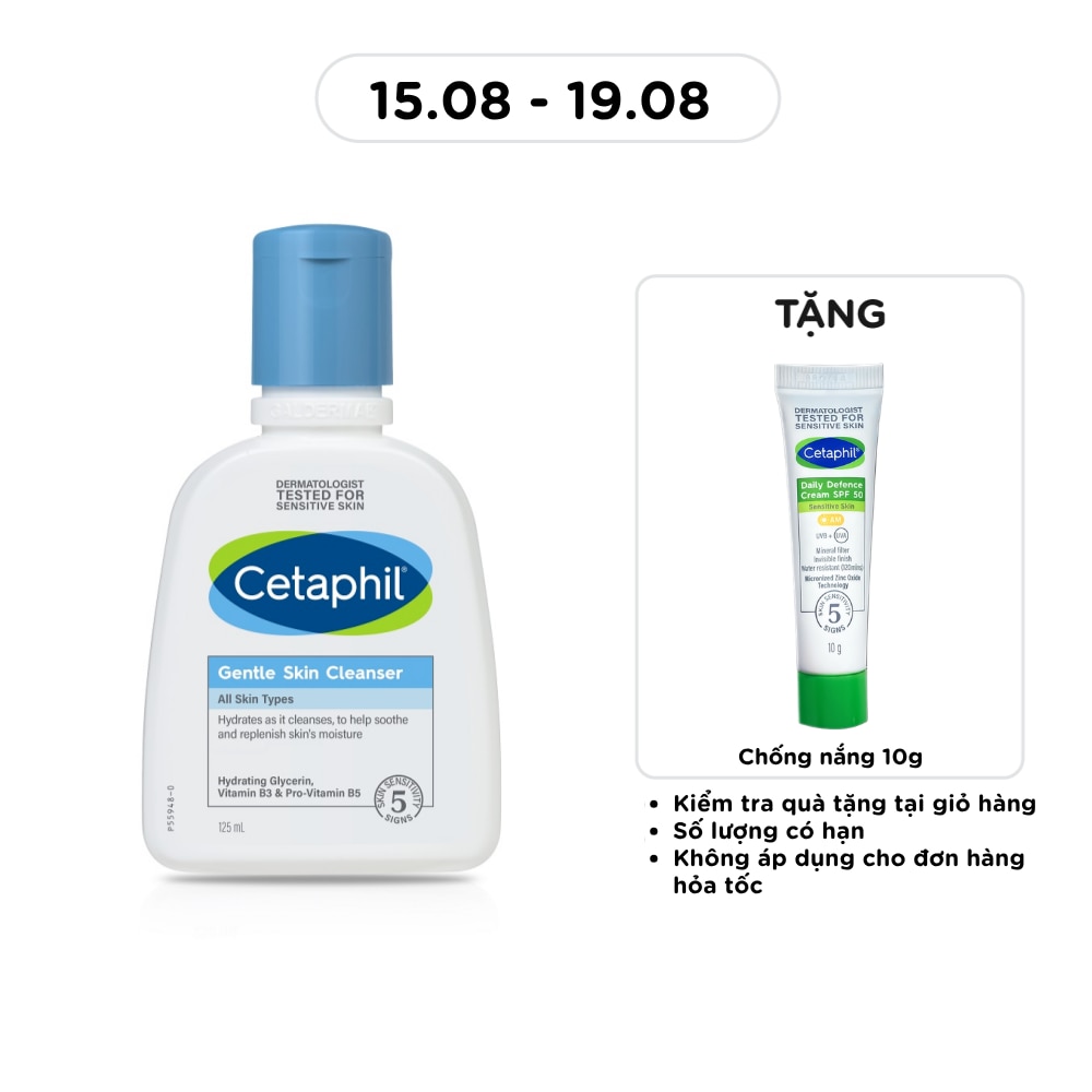 Sữa Rửa Mặt Cetaphil Dịu Nhẹ Gentle Skin Cleanser 125ml image