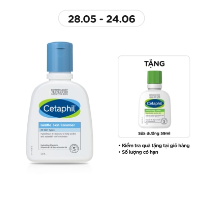 CETAPHIL - Sữa Rửa Mặt Cetaphil Dịu Nhẹ Gentle Skin Cleanser 125ml