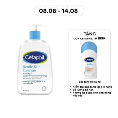CETAPHIL - Sữa Rửa Mặt Cetaphil Dịu Nhẹ Gentle Skin Cleanser 473ml image