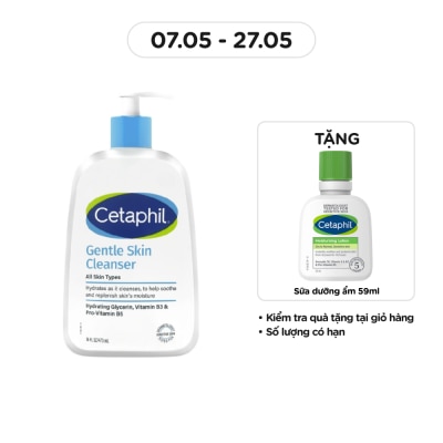 CETAPHIL - Sữa Rửa Mặt Cetaphil Dịu Nhẹ Gentle Skin Cleanser 473ml