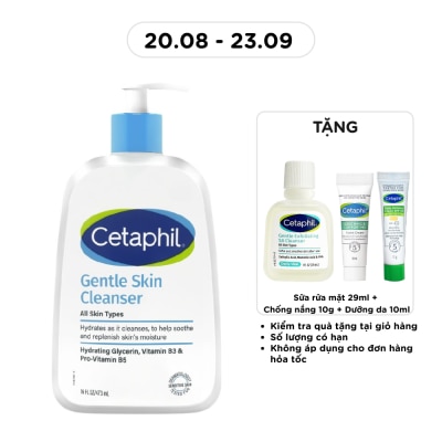 CETAPHIL - Sữa Rửa Mặt Cetaphil Dịu Nhẹ Gentle Skin Cleanser 473ml image