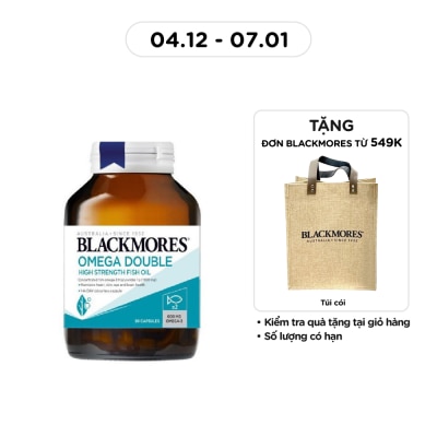 BLACKMORES Thực Phẩm Bảo Vệ Sức Khỏe Blackmores Omega Double High Strength Fish Oil Dầu Cá 90 Viên