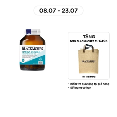 BLACKMORES Thực Phẩm Bảo Vệ Sức Khỏe Blackmores Omega Double High Strength Fish Oil Dầu Cá 90 Viên