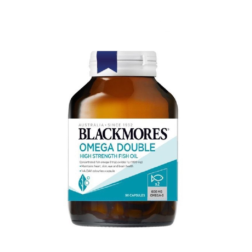 Thực Phẩm Bảo Vệ Sức Khỏe Blackmores Omega Double High Strength Fish Oil Dầu Cá 90 Viên image