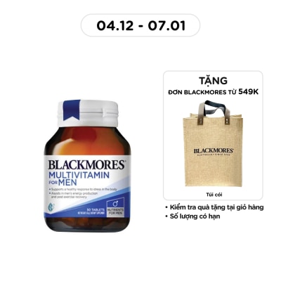 BLACKMORES Thực Phẩm Bảo Vệ Sức Khỏe Blackmores Multi Vitamin For Men Hỗ Trợ Sức Khỏe Sinh Lý Nam 50 Viên