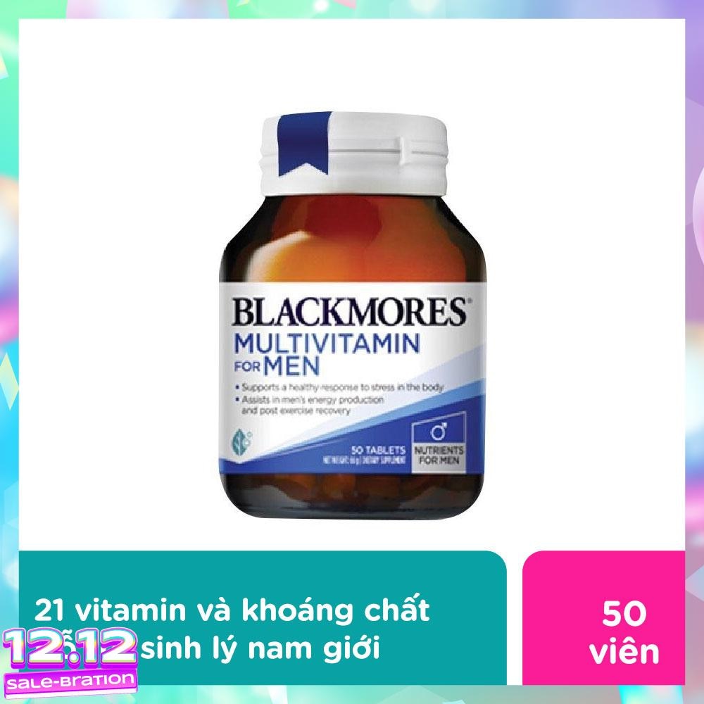 Thực Phẩm Bảo Vệ Sức Khỏe Blackmores Multi Vitamin For Men Hỗ Trợ Sức Khỏe Sinh Lý Nam 50 Viên