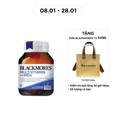 BLACKMORES Thực Phẩm Bảo Vệ Sức Khỏe Blackmores Multi Vitamin For Men Hỗ Trợ Sức Khỏe Sinh Lý Nam 50 Viên