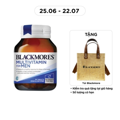 BLACKMORES - Thực Phẩm Bảo Vệ Sức Khỏe Blackmores Multi Vitamin For Men Hỗ Trợ Sức Khỏe Sinh Lý Nam 50 Viên