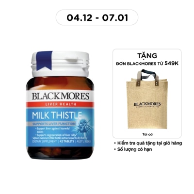 BLACKMORES Thực Phẩm Bảo Vệ Sức Khỏe Blackmores Milk Thistle Hỗ Trợ Sức Khỏe Gan 42 Viên