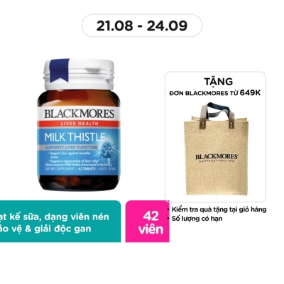 BLACKMORES Thực Phẩm Bảo Vệ Sức Khỏe Blackmores Milk Thistle Hỗ Trợ Sức Khỏe Gan 42 Viên
