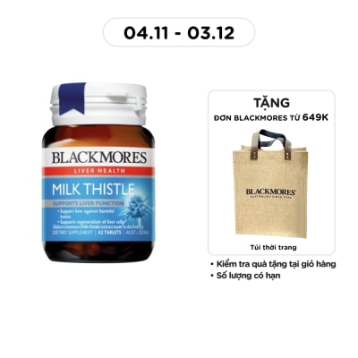 BLACKMORES Thực Phẩm Bảo Vệ Sức Khỏe Blackmores Milk Thistle Hỗ Trợ Sức Khỏe Gan 42 Viên