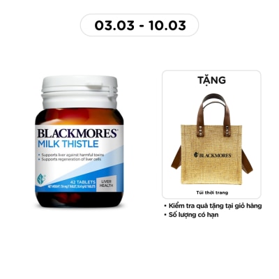 BLACKMORES Thực Phẩm Bảo Vệ Sức Khỏe Blackmores Milk Thistle Hỗ Trợ Sức Khỏe Gan 42 Viên