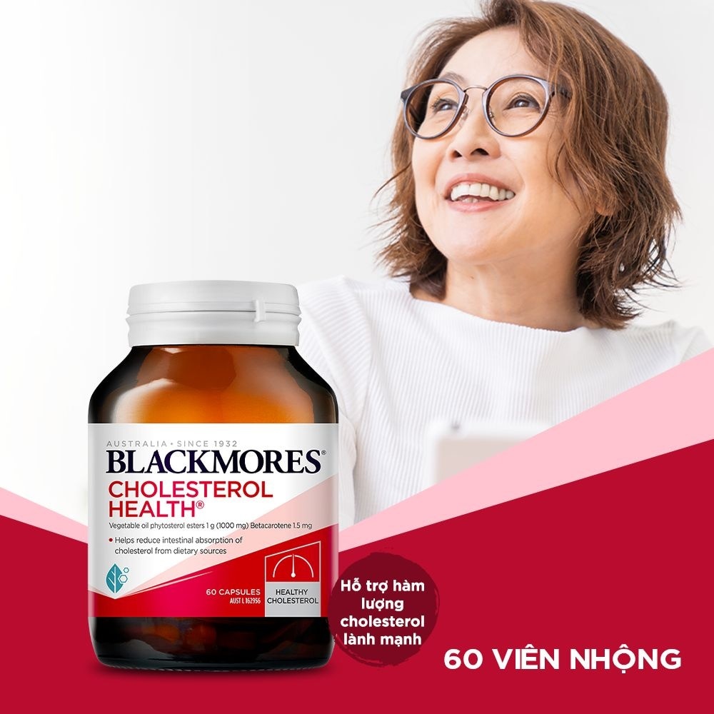 Thực Phẩm Bảo Vệ Sức Khỏe Blackmores Cholesterol Health Cân Bằng Cholesterol 60 Viên