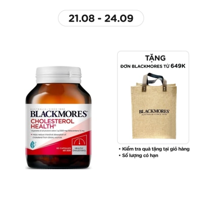 BLACKMORES Thực Phẩm Bảo Vệ Sức Khỏe Blackmores Cholesterol Health Cân Bằng Cholesterol 60 Viên