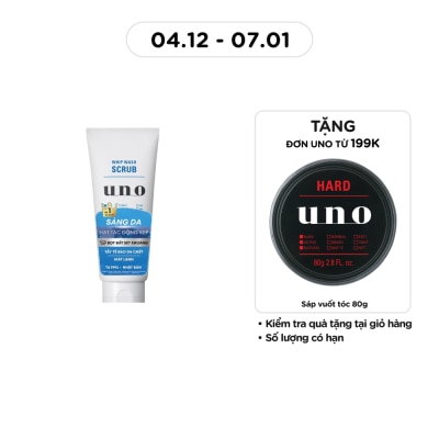 UNO Sữa Rửa Mặt UNO Tạo Bọt Dạng Hạt Sáng Da 130g