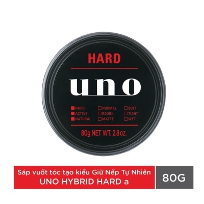 UNO - Sáp Vuốt Tóc UNO Tạo Kiểu Giữ Nếp Tự Nhiên 80g